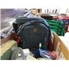 Image 3 : Three boxes of new shirts, backpack, slippers and more