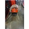 Image 1 : WHEELBARROW WITH METAL GAS CAN AND JERRY CAN