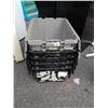 Image 2 : 5 storage totes with built-in lids