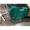 Image 2 : 5 GREEN STACKING TOTES WITH BUILT IN LIDS