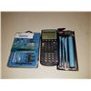 Image 1 : TEXAS INSTRUMENTS TI-83 CALCULATOR, PRECISION CUTTING HOBBY KNIFE SET AND PREMIUM CLAY TOOLSET