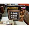 Image 3 : 2 SPORT DISPLAY CASES BASEBALL SOLID WOOD 9 BALL CASE AND PREMIUM GOLF BALL WOOD CABINET FOR 25 BALL