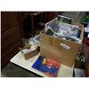 Image 1 : BOX OF NEW ITEMS, WATER BLADDER, PONCHO, ETC