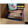 Image 3 : BOX OF KIDS BOOKS AND LUGGAGE BAG