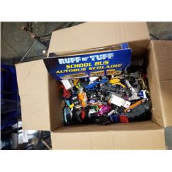 BOX OF TOY CARS