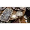Image 2 : LARGE LOT OF SILVER PLATE SERVING PIECES, PLATTERS, DISHES