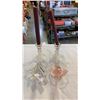 Image 1 : LOT OF GLASS AND CRYSTAL CANDLE HOLDERS