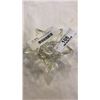 Image 2 : LOT OF GLASS AND CRYSTAL CANDLE HOLDERS
