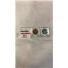 Image 1 : 2 LOW MINTAGE NEW FOUNDLAND .925 SILVER 50 CENT - 1900 QUEEN VICTORIA  AND 1909 KING EDWARD VII
