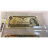Image 2 : 3 VINTAGE CANADIAN BILLS - 1973  1 DOLLAR, 1979  5 DOLLAR, 1986  2 DOLLAR