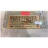 Image 8 : 3 VINTAGE CANADIAN BILLS - 1973  1 DOLLAR, 1979  5 DOLLAR, 1986  2 DOLLAR