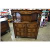 Image 1 : ANTIQUE CARVED 2 PIECE CABINET