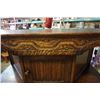 Image 2 : ANTIQUE CARVED 2 PIECE CABINET