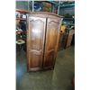 Image 1 : ANTIQUE 75 INCH TALL WARDROBE SINGLE PIECE 22 INCHES DEEP