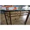 Image 2 : METAL BASE GLASS TOP COFFEE AND ENDTABLE