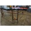 Image 3 : METAL BASE GLASS TOP COFFEE AND ENDTABLE