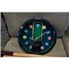 Image 2 : Lot of pool cues and billiards clock