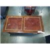 Image 2 : VINTAGE LEATHER INSERT 1 DRAWER COFFEE TABLE