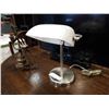 Image 2 : 2 METAL TABLE LAMPS - ONE WITH ADJUSTABLE SHADE