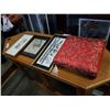 Image 1 : 3 ORIENTAL PRINTS AND SMALL STOOL