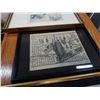Image 3 : 3 ORIENTAL PRINTS AND SMALL STOOL