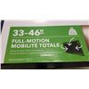 Image 2 : NEW OVERSTOCK 33-46 INCH FULL MOTION TV WALL MOUNT 55LB CAPACITY