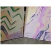 Image 8 : 3 CANVAS PAINTINGS
