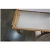 Image 3 : WOOD AND WHITE ART DESK