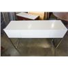 Image 2 : WHITE AND CHROME 1 DRAWER STAND