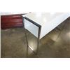 Image 3 : WHITE AND CHROME 1 DRAWER STAND