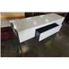 Image 7 : WHITE AND CHROME 1 DRAWER STAND