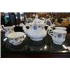 Image 2 : ROYAL ALBERT SWEET VIOLETS MADE IN ENGLAND TEAPOT W/ CREAM AND SAUCER, AND 2 COFFEE