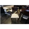 Image 8 : MODERN DARK FINISH DINING TABLE WITH 8 CHAIRS