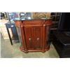 Image 1 : BOWED GLASS STONE TOP DISPLAY CABINET