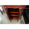 Image 3 : BOWED GLASS STONE TOP DISPLAY CABINET
