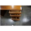 Image 2 : Teak desk with drawers and side shelves