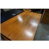 Image 4 : Teak desk with drawers and side shelves