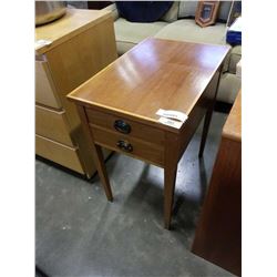 INLAID 2 DRAWER ENDTABLE