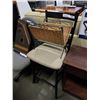 Image 1 : BAR STOOL AND FOLDING MAGAZINE RACK