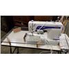Image 2 : JANOME 1600P DB SEWING MACHINE WITH TABLE AND PLEXIGLASS EXTENSION PLATFORM