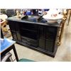 Image 1 : Black glasstop server with shelf