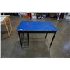 Image 1 : METAL BASE BLUE TOP DESK