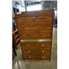 Image 1 : 2 pc Drop front desk with drawers