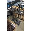 Image 1 : 2 BLACK METAL CANDLE STAND DECORATIONS