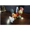 Image 8 : 12 PORCELAIN ROOSTERS - 4 ARE SALT AND PEPPER
