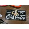Image 2 : ENAMELED COKE SIGN AND 2 COKE TRAYS