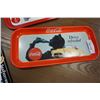 Image 3 : ENAMELED COKE SIGN AND 2 COKE TRAYS