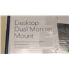 Image 3 : NEW OVERSTOCK INSIGNIA DESKTOP DUAL MONITOR MOUNT - SUPPORTS MOST MONITORS UP TO 30 INCHES