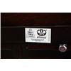 Image 2 : BUHLER FURNITURE CHOCOLATE MAPLE FIREPLACE MANTLE WITH TV MOUNT WITH ELECTRIC FIREPLACE