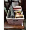 Image 1 : Box of laser discs and CDs